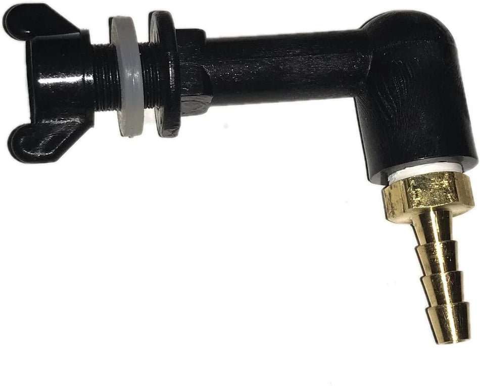 NWQuailFarm Bucket Connectors Bucket Connector For Gravity Fed Water Ststem with 3/16” Brass Barb
