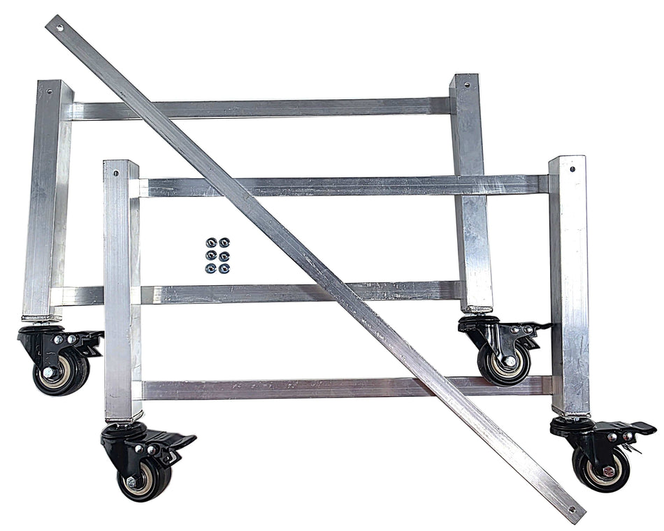 Quail Town 10-inch cage leg kit with locking wheels