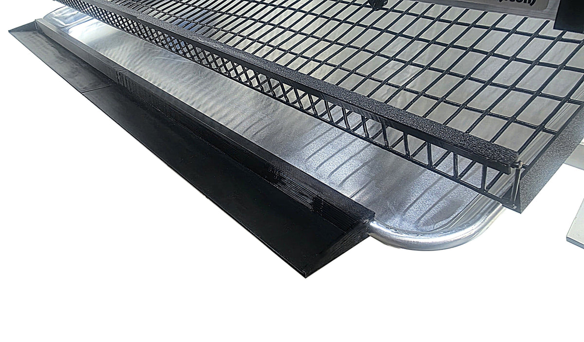 Quail Town feed saver extension for quail cage litter tray