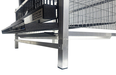 Quail Town feed saver extension for quail cage litter tray