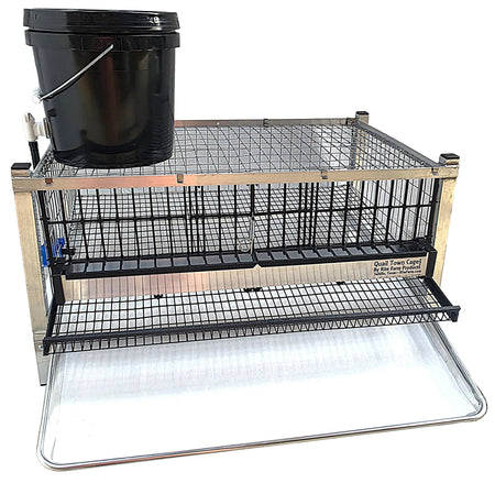 Quail Town modular quail cage system – black reservoir product image
