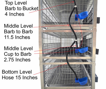 Quail Town modular quail cage system – clear reservoir product image