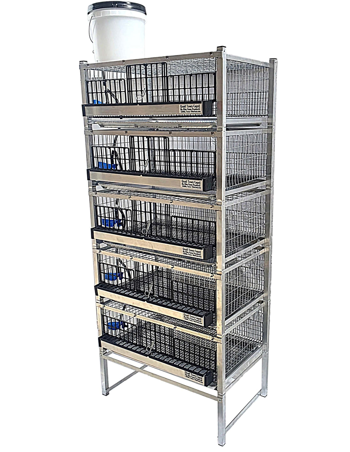 Quail Town modular quail cage system – clear reservoir product image