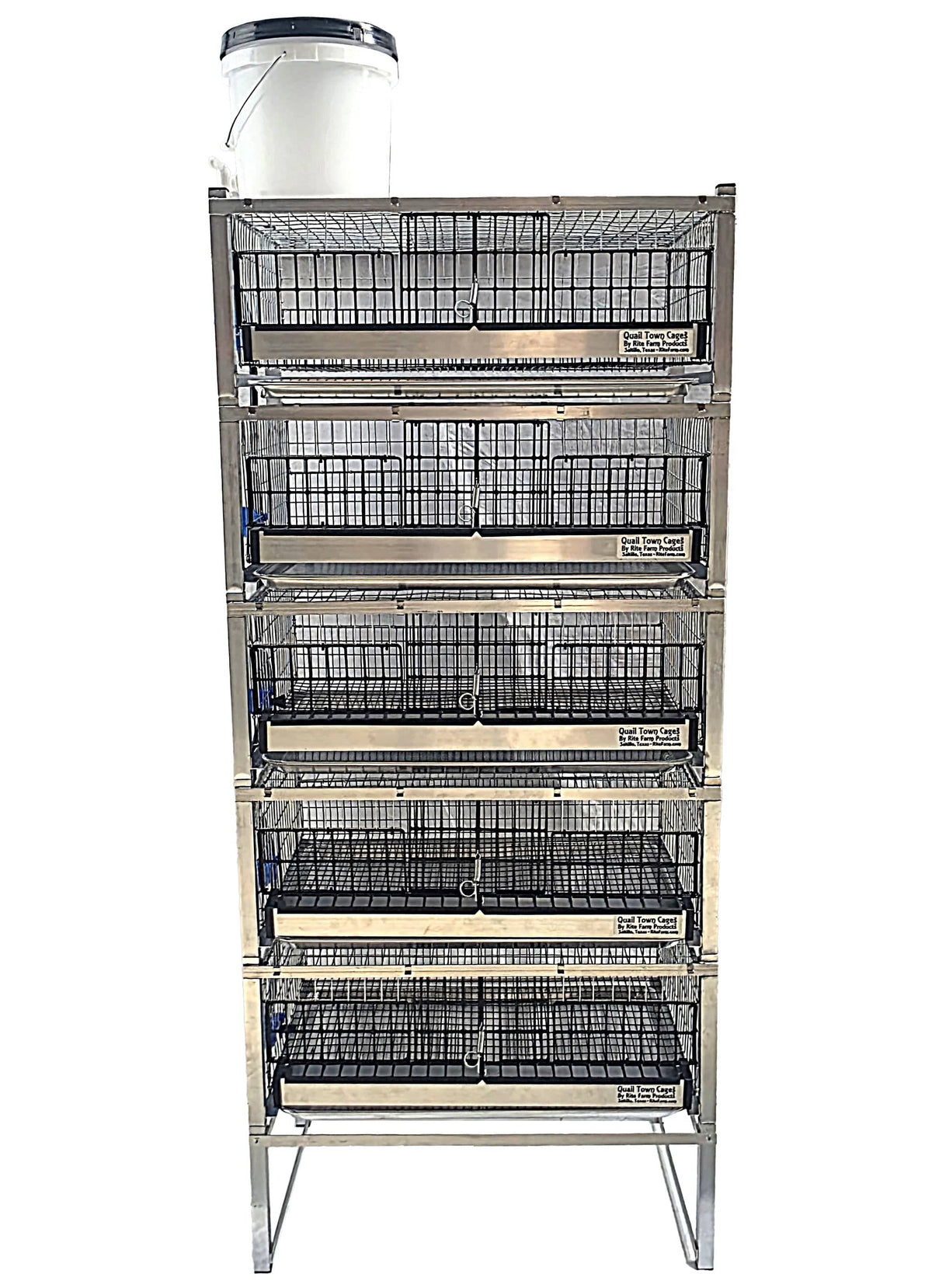 Quail Town modular quail cage system – clear reservoir product image