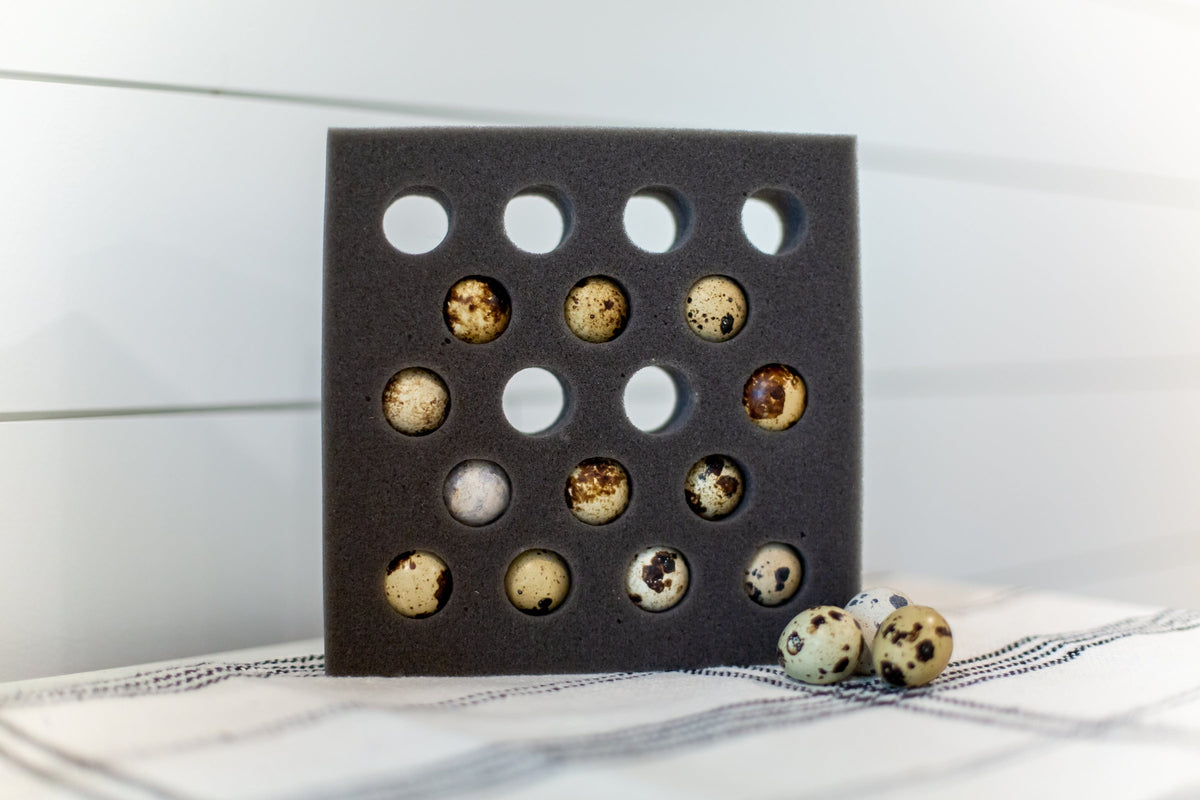 Foam Egg Shippers Packing Materials 18 Egg Quail Foam Shippers Set (Standard Size)