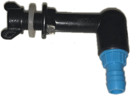 NWQuailFarm Bucket Connectors Bucket Connector For Gravity Fed Water Ststem with 5/16” Blue Barb