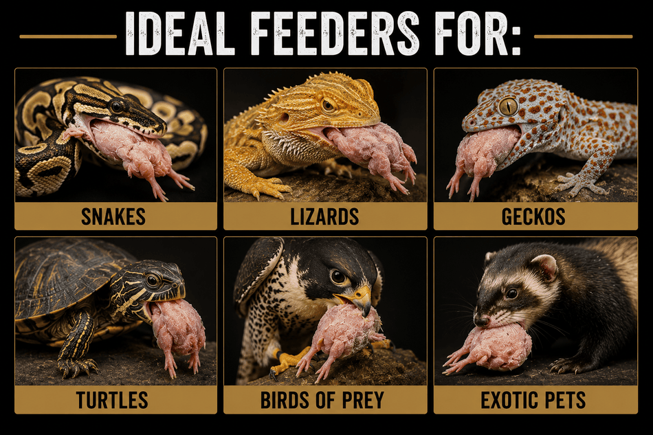 NWQuailFarm Day-Old Frozen Quail Feeders