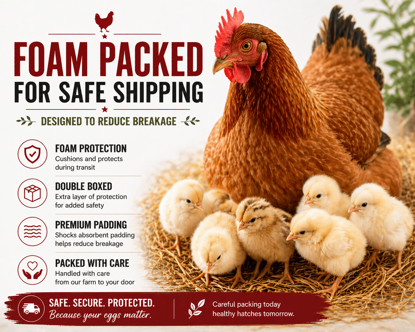 NWQuailFarm Hatching Eggs Red Ranger Hatching Eggs – NPIP Certified – High Fertility – Free Shipping