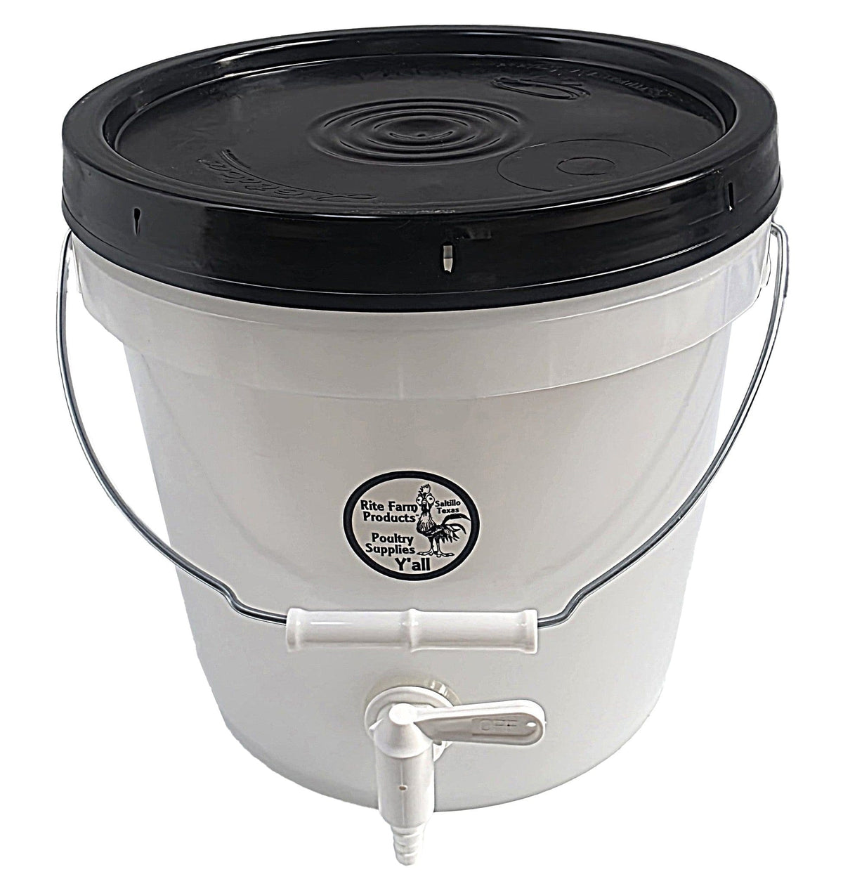 Quail, Pigeon, Dove, Small Bird Supplies Opaque Tank with Shutoff Quail Town 2-Gallon Water Reservoir Kit