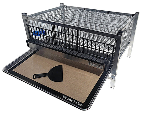 Quail, Pigeon, Dove, Small Bird Supplies Quail Town Reusable Silicone Litter Mat & 6-Inch Scraper