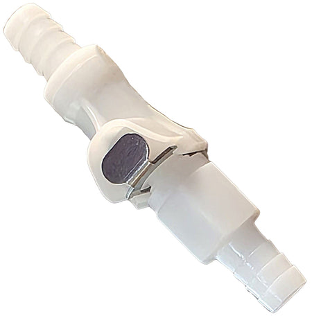 Quail Town 3/8-inch tubing quick disconnect for poultry water reservoir