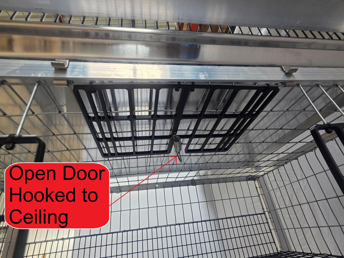 Quail Town modular Coturnix layer cage with front egg rollout and PVC-coated wire flooring